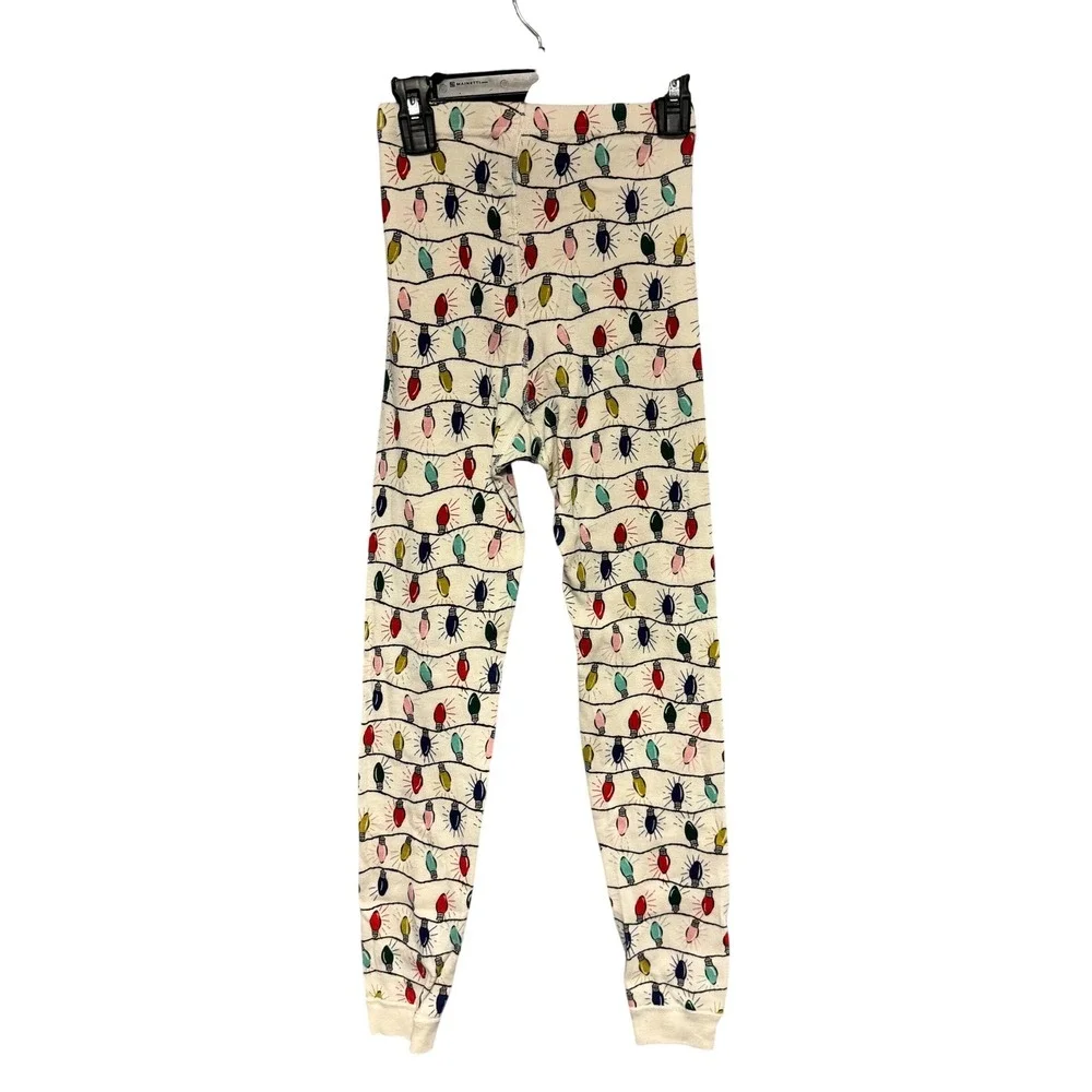 Hanna Andersson Kids Size 10 Christmas Lights‎ Organic Cotton Pajama Set 140